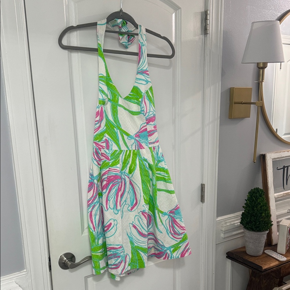 Lilly Pulitzer Pink and Blue Floral Dress